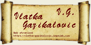 Vlatka Gazikalović vizit kartica